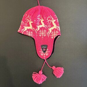 Dale of Norway Pink and Cream Winter Beanie / Hat - lightly used